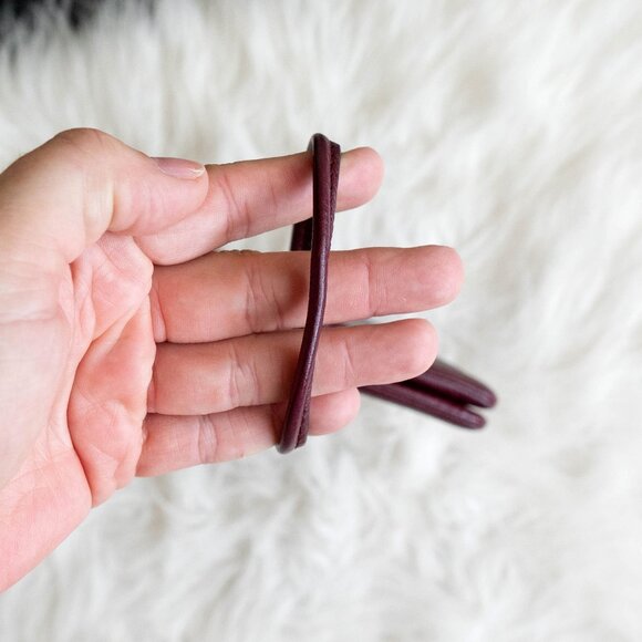 Coach Burgundy Leather Wristlet - Picture 5 of 14